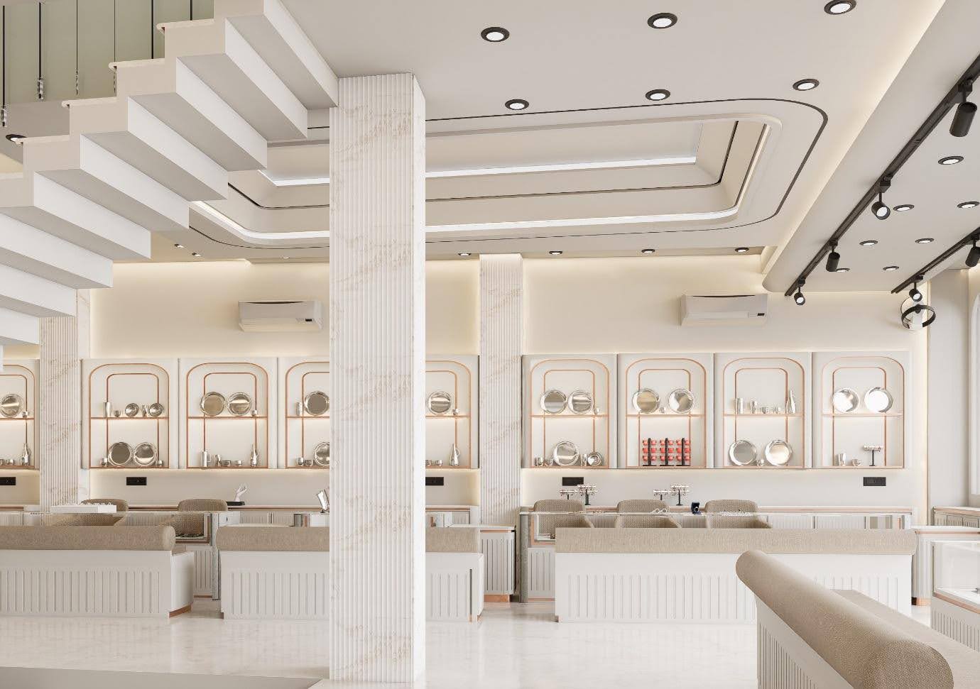 Mannat Gold wide view with column